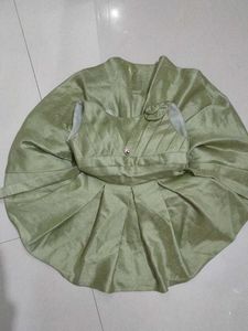 Green Party Dress(pistagreen)