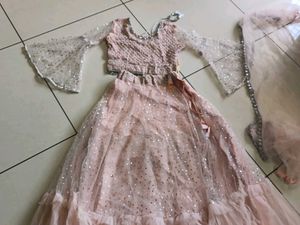 baby pink lahenga choli