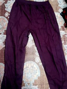 Women Maroon KURTI PLAZZO SET SIZE L