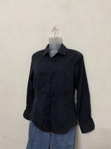 Zara Basic Bossy Blouse Shirt