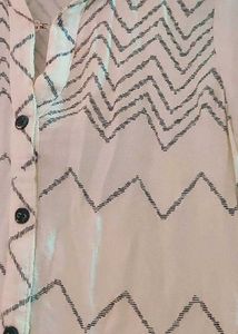 Zigzag Print Maxi Dress