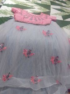 Lehnga Mirror Work