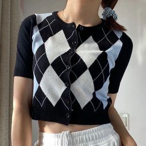 Button Knit Cardigan Top