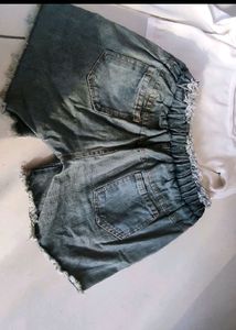 Denim Mickey Mouse Shorts