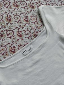 White Slim-Fit Crop Top