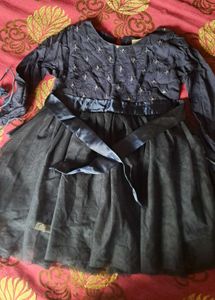 Cute kids Black Party Dress