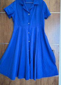 Blue Shirt Dress