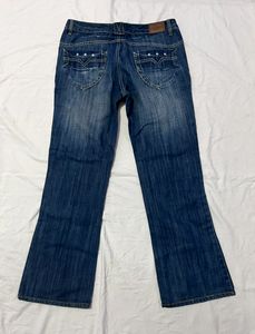 Straight Fit Wide Leg Jeans