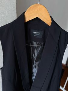 RESERVED OPEN-FRONT LONGLINE BLAZER