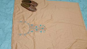 Kurti Material With Neck Work