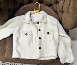 White Crop Top Jacket