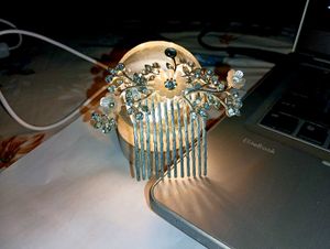 Sparkling Rhinestone Tiara With Combo Hair Pin