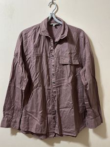 Roadster Mauve Cotton Casual Shirt