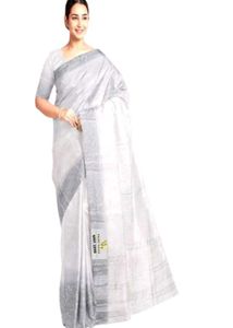 Elegant White Saree