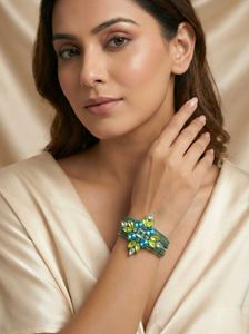 Elegant Floral Cuff Bracelet