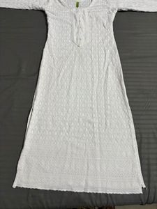 White Embroidered Kurta
