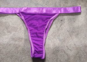 Purple Lace Thong