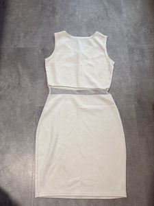 White Cutout Mini Dress