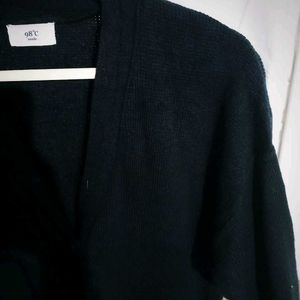 Black Knitting Cardigan