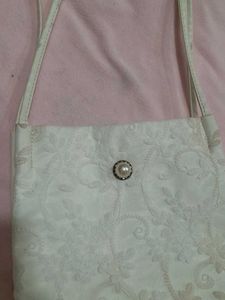 Elegant White Handbag