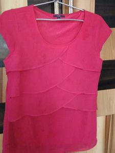 Ruffle Top Pink Rose