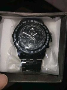 Zed black men&#39;s supper running racing stell Watch