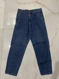Mom’s Fit Dark Blue Jeans For Girls/women