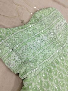 Light Green Top ..indo Western  Top