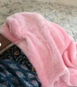 Pink Fuzzy Bunny Ear Hoodie