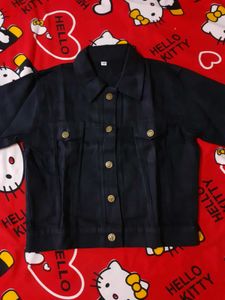 Stylish Black Denim Women Jacket (New)