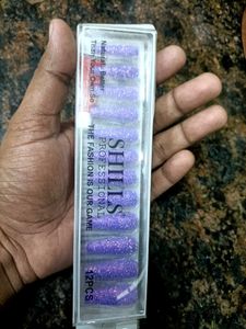 Shills Purple Glitter Nail Polish