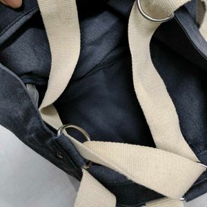 Denim Convertible Tote Backpack