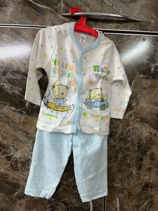 Dots New Born Full Sleeves Set ( Size:-Medium)