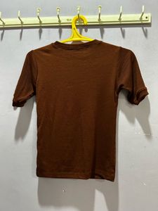 Brown Casual T-Shirt