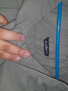 Olive Green Casual Pants