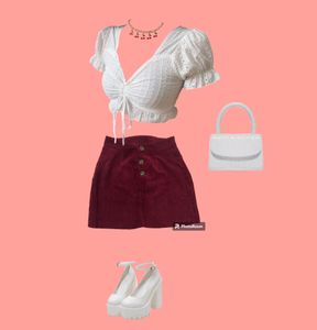 Brand New y2k Burgundy Ribbed Skirt