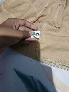Tan Embroidered Blouse