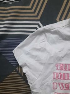 Y2k Pink And White Top 🎀