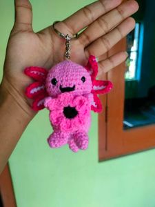 Axolotl Crochet Keychain✨