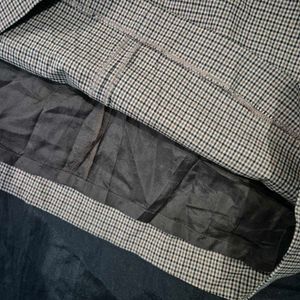 Checkered Mini Skirt| formal skirt| Korean