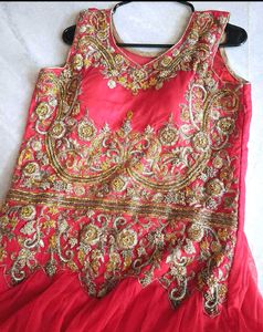New Zardozi workEthnic Gown with padded cups