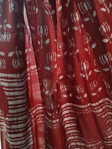 Red Floral Geometric Stole Assorted