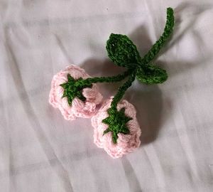 Crochet Cherry Blossom Charm