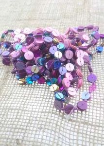 Beautiful Handmade Sequence Beads Three Lines Neck