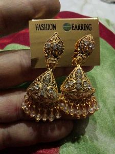 Gold plated earrings