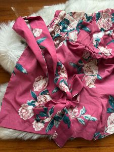 Floral Print Tie-Waist Shorts