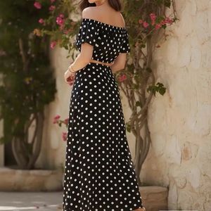Polka Dot Two-Piece Outfit