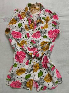 Floral Print Long Sleeve Shirt