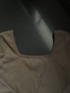 Taupe Long Sleeve Bodysuit