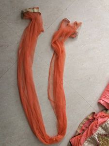 orange​/​pink anarkhali With Dupatta And Bottom
